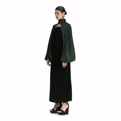 Maison Ein Velvet & Silk Maxi Dress 2