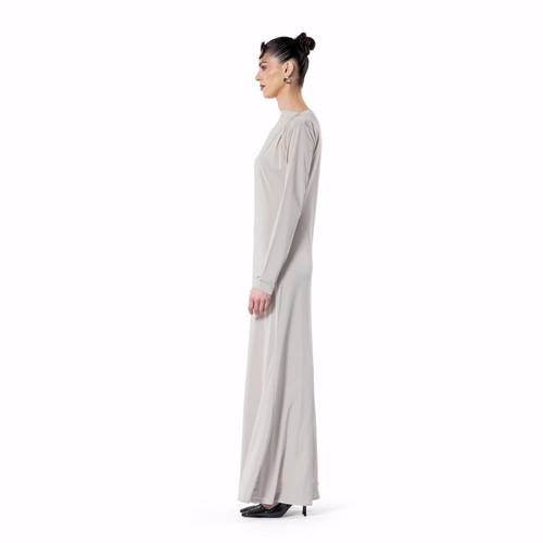 Soft Shoulder Pleats – BEIGE 3