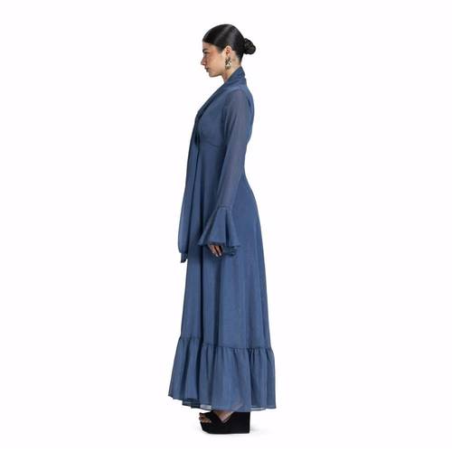 Maison Ein Shimmer Chiffon Lined Maxi Dress 3