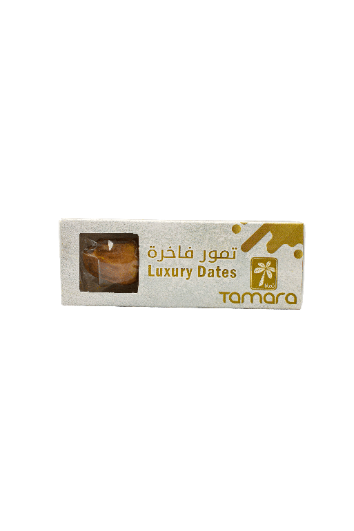 علبة تمور فاخرة مغلفة حبة حبة 