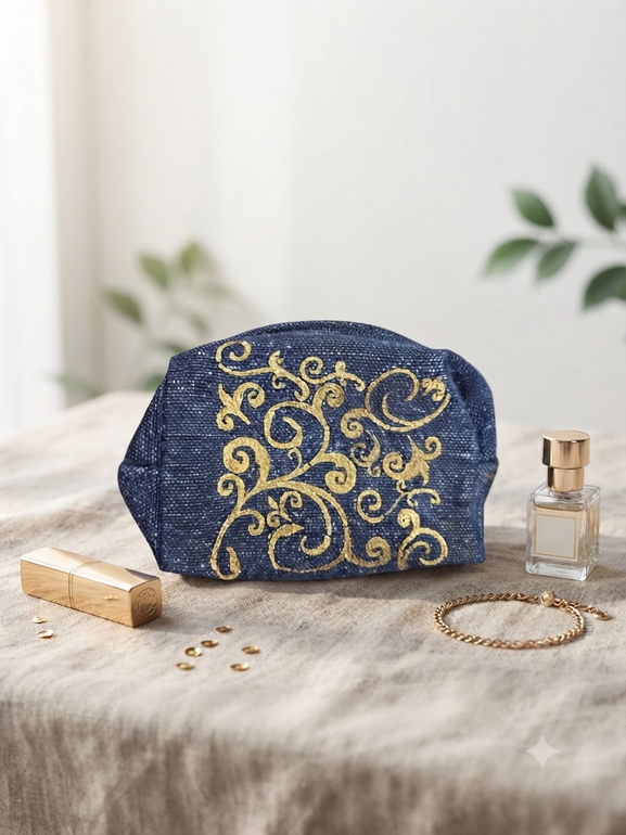 Golden Leaves Pouch