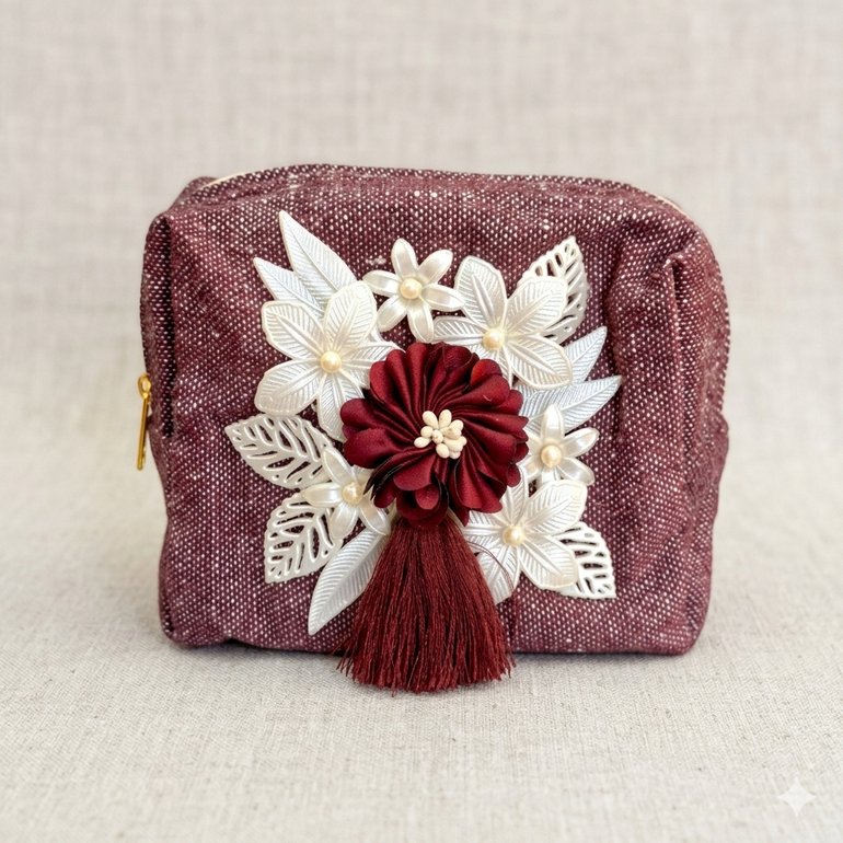 Maron Bouquet Pouch