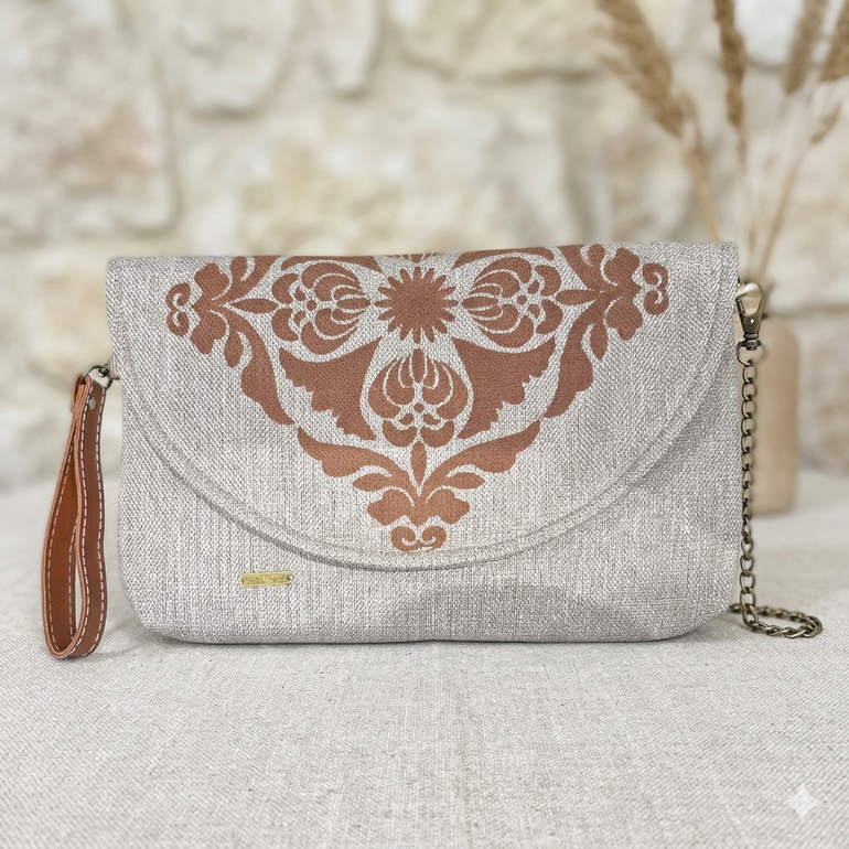 Brown Damask