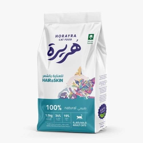 هريرة طعام جاف للعناية بالشعر