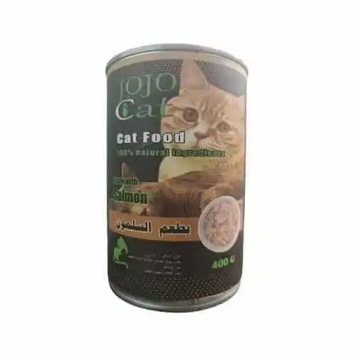 معلبات قطط جوجو كات السلمون 400غ