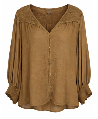 bohemian-style blouse Anthropologie
