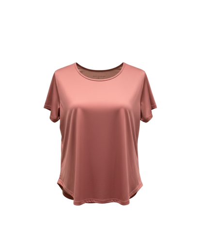  Shein Curve تيشيرت رياضي وردي غامق