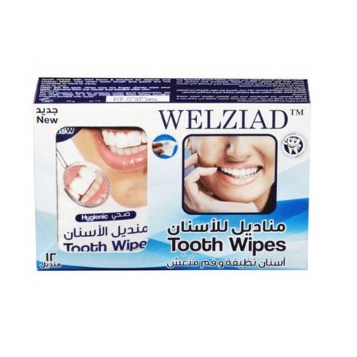 مناديل تنظيف الأسنان ويلازياد 12 منديل