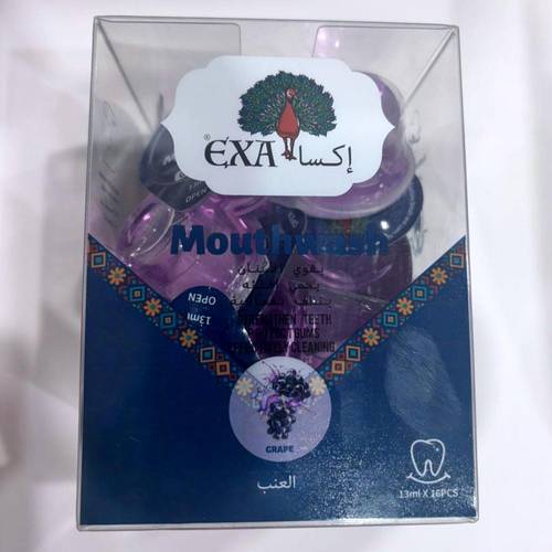 اكسا غسول فم بالعنب 13مل*16 حبه 