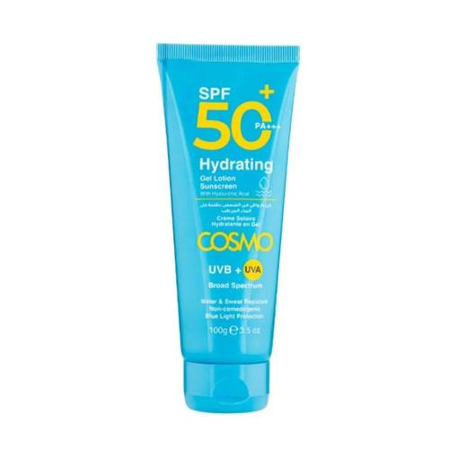 كوزمو كريم واقى شمس بتقنيه جل الماء المرطب 100 جم 50+spf