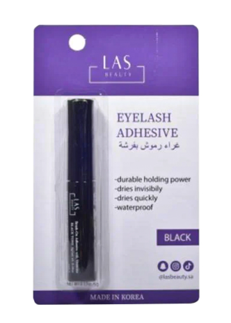 لاس بيوتى غراء رموش بفرشه اسود 5 جم 