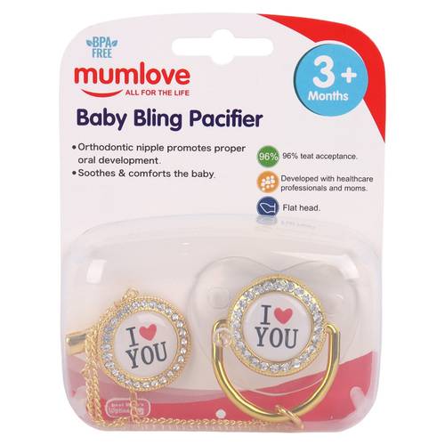 مام لوف حلمه سيلكون لهايه ذهبى +بروش P3640 