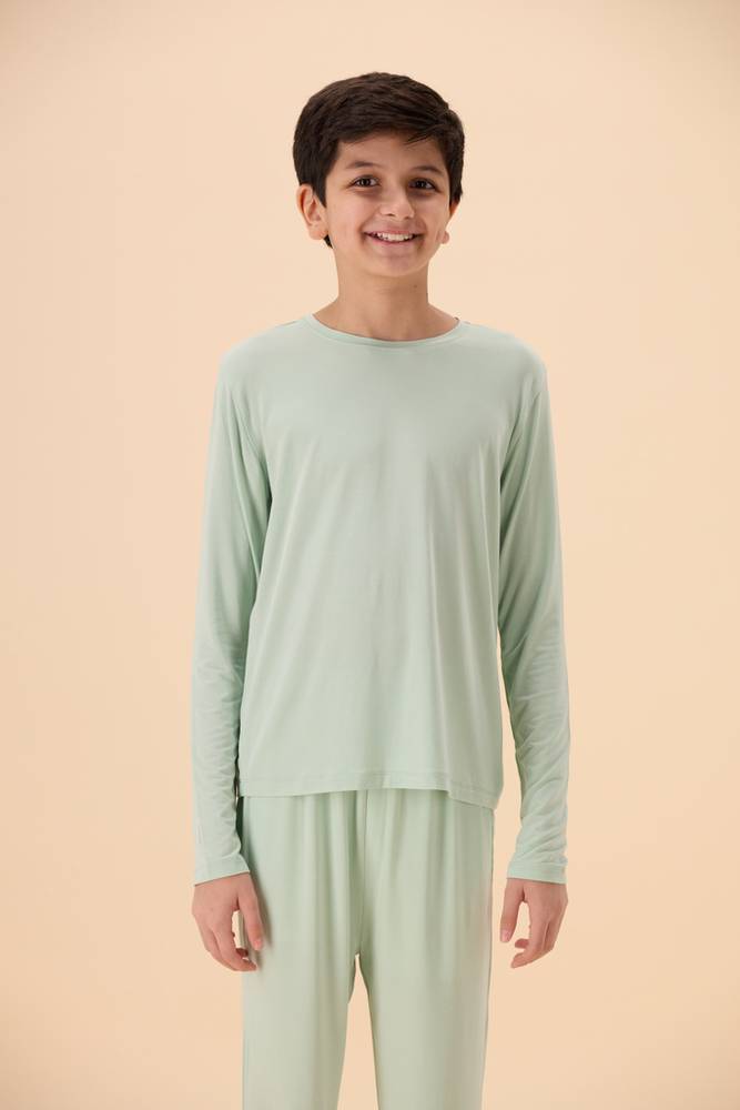 بجامة أطفال | بيور طويل أكمام طويلة | TENCEL™ Modal - هدوء المرج - 4-5