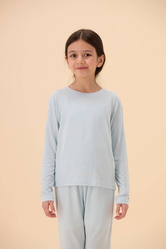 بجامة أطفال | بيور طويل أكمام طويلة | TENCEL™ Modal - السماء الصافية - 4-5