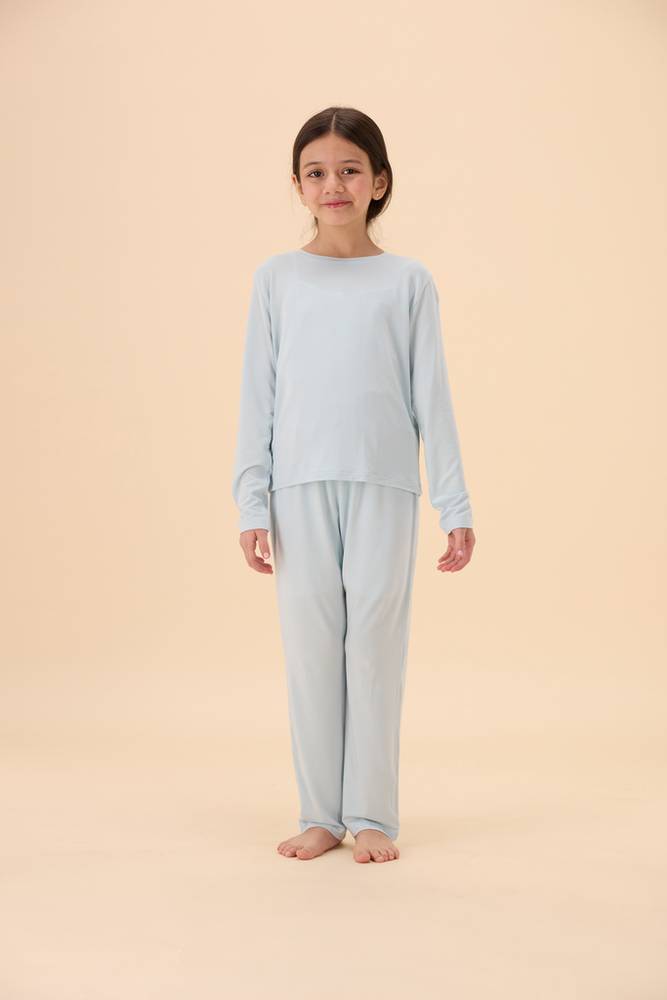 بجامة أطفال | بيور طويل أكمام طويلة | TENCEL™ Modal - السماء الصافية - 4-5