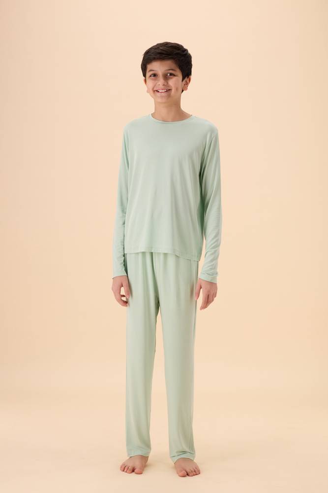 بجامة أطفال | بيور طويل أكمام طويلة | TENCEL™ Modal - هدوء المرج - 4-5