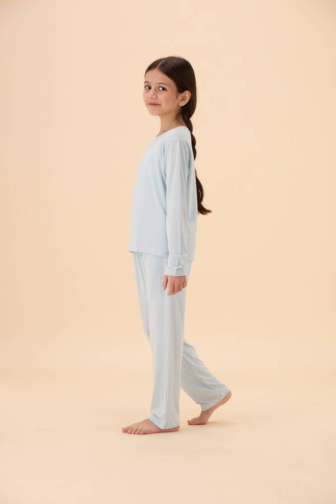 بجامة أطفال | بيور طويل أكمام طويلة | TENCEL™ Modal - السماء الصافية - 4-5