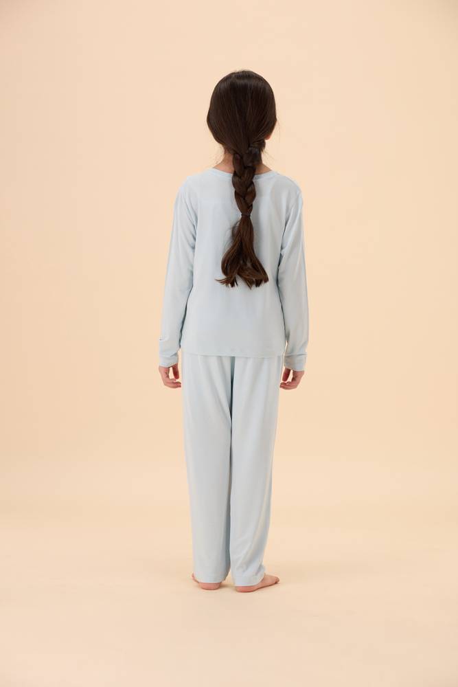 بجامة أطفال | بيور طويل أكمام طويلة | TENCEL™ Modal - السماء الصافية - 4-5