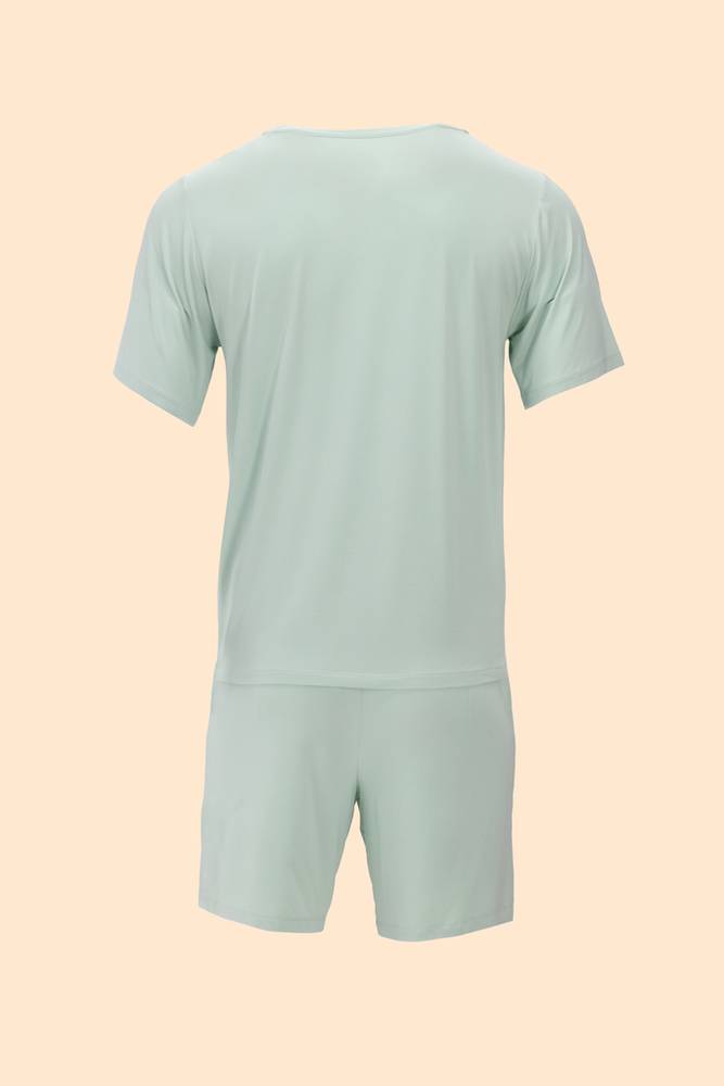 بجامة رجال | بيور شورت أكمام قصيرة | TENCEL™ Modal - هدوء المرج - XL