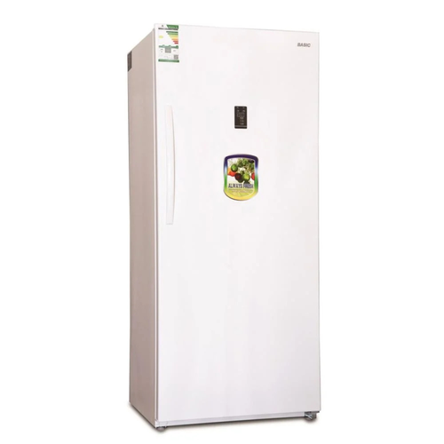 فريزر راسي BASIC مقاس 21 قدم ابيض سعة 595 لتر باب واحد BUFS-MT775W