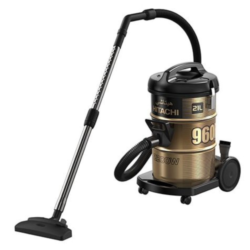 مكنسة هيتاشي 2200 وات 21 لتر  CV-960F SS220 BK