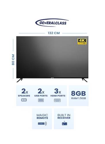   شاشة  GENERAL CLASS نوع (LED) مو/GC-5524 مقاس 55
