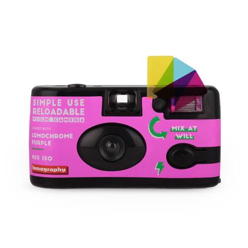 Simple Use RELOADABLE Film Camera LomoChrome Purple