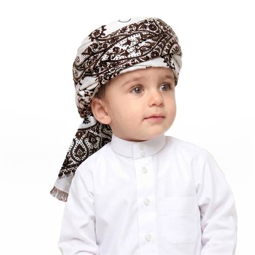 عمامة أطفال (حمدانية ) - شال أبيض 9