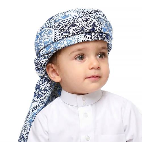 عمامة أطفال (حمدانية ) - شال أبيض 10