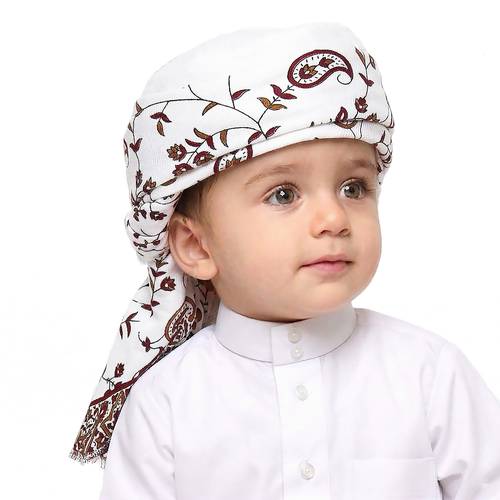 عمامة أطفال (حمدانية ) - شال أبيض 4