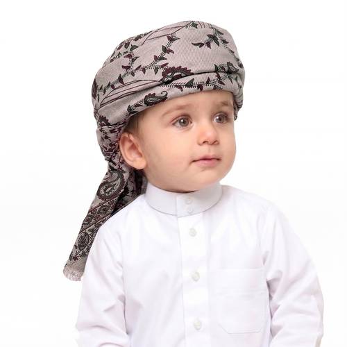 عمامة أطفال (حمدانية ) - شال بيج رملي 1
