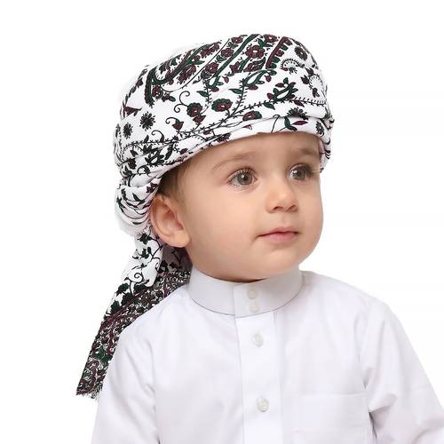 عمامة أطفال (حمدانية ) - شال أبيض 5