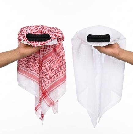 شماغ أو غترة أطفال بعقال اسود - ثابت