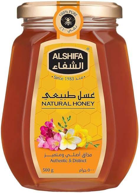 الشفاء عسل نحل طبيعي   120 جرام