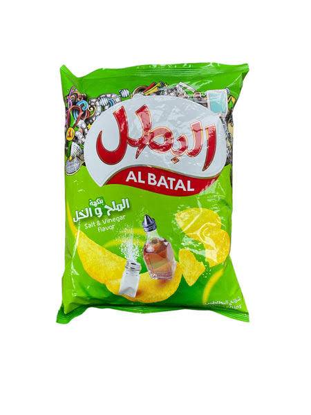 البطل رقائق البطاطس بالخل والملح g25