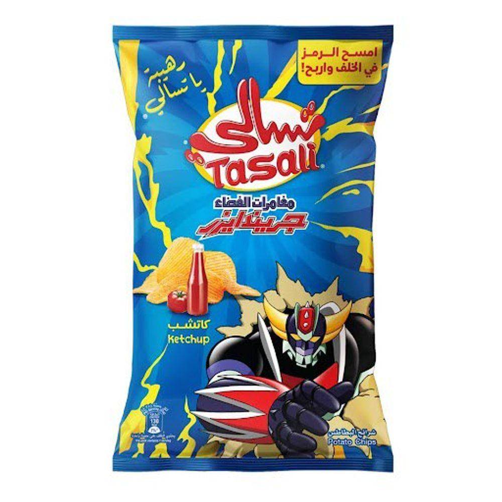 تسالي رقائق بطاطس بالكاتشب g155
