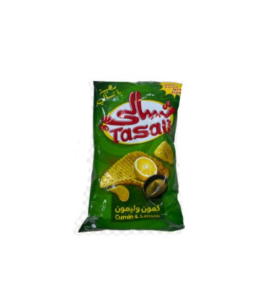 تسالي رقائق البطاطس بالكمون واليمون g155
