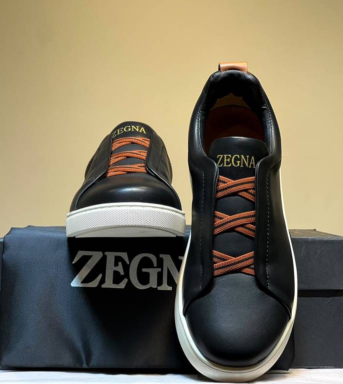 Black Leather Zegna