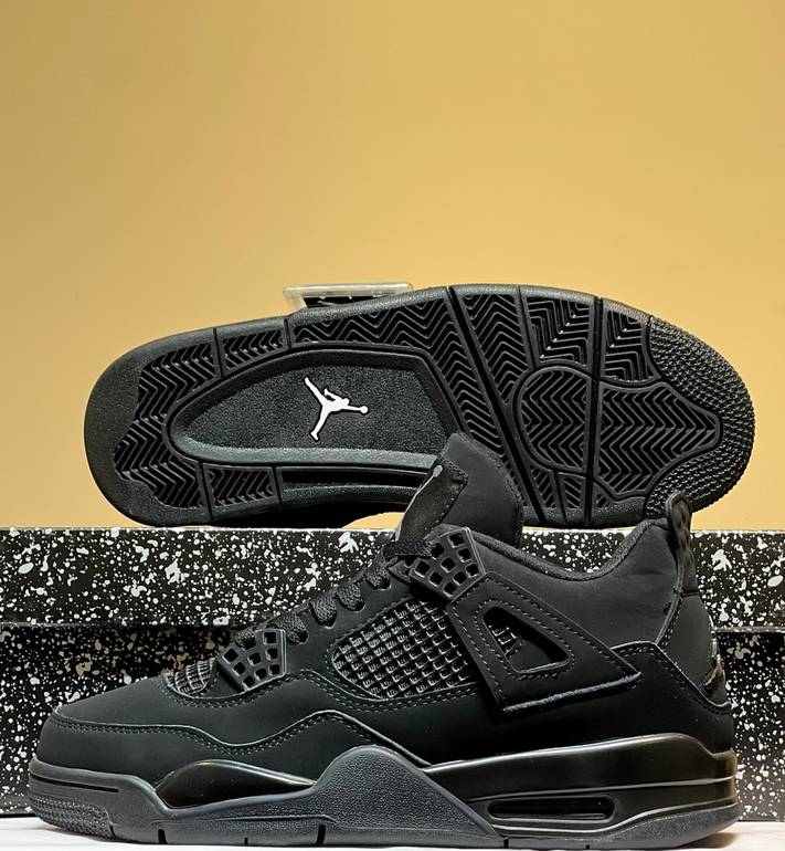 Men Nike Air Jorden 4 Retro - Black Cat