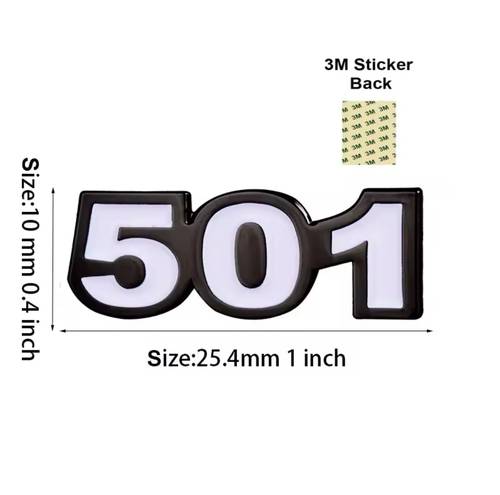 ملصق معدني رمز 501