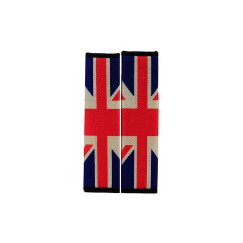 2 Pack Seatbelt Shoulder Pads for All Cars and Backpacks in England Flag