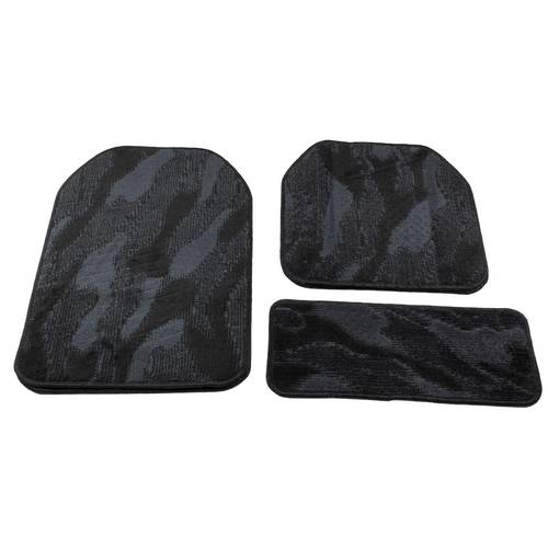 Mob car mats universal size for all vehicle 5pc,black with grey