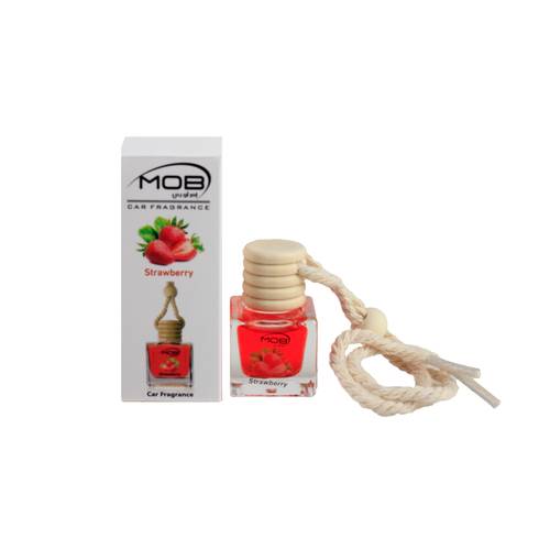 MOB High Quality Car Rearview Mirror Hanging Strawberry Air Freshener Jar