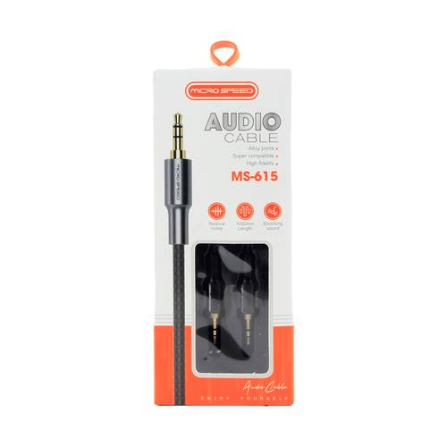 micro speed audio cable MS-615 black