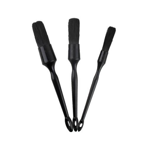 3 Pieces Car Detailing Brushes, Scratch-less Brushes for Interior Exterior Cleaning, Auto Detail Tools