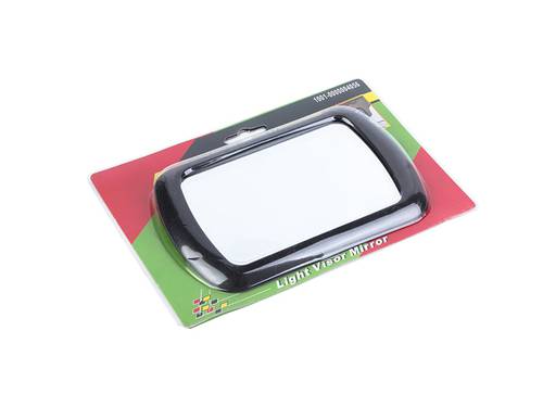 VISOR MIRROR WITH LIGHT BLACK