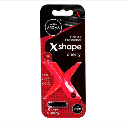 Aroma Car _ Polymer X-Shape Car Fragrance Cherry