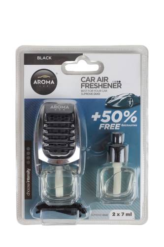 Aroma Car_Black Car Air Freshener Duo 2*7ml