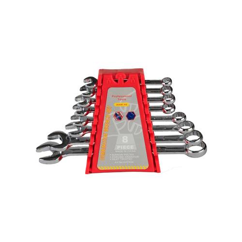 8-piece Open and Closed Wrench Set