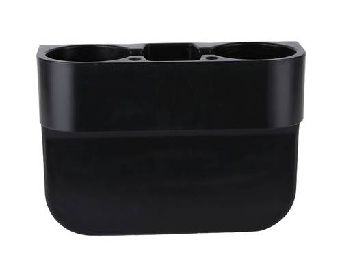 Cup holder beside car seat, black color